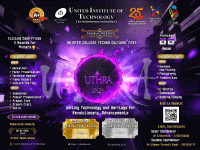 UTHRA 2K26 Inter-College Techno Fest Poster
